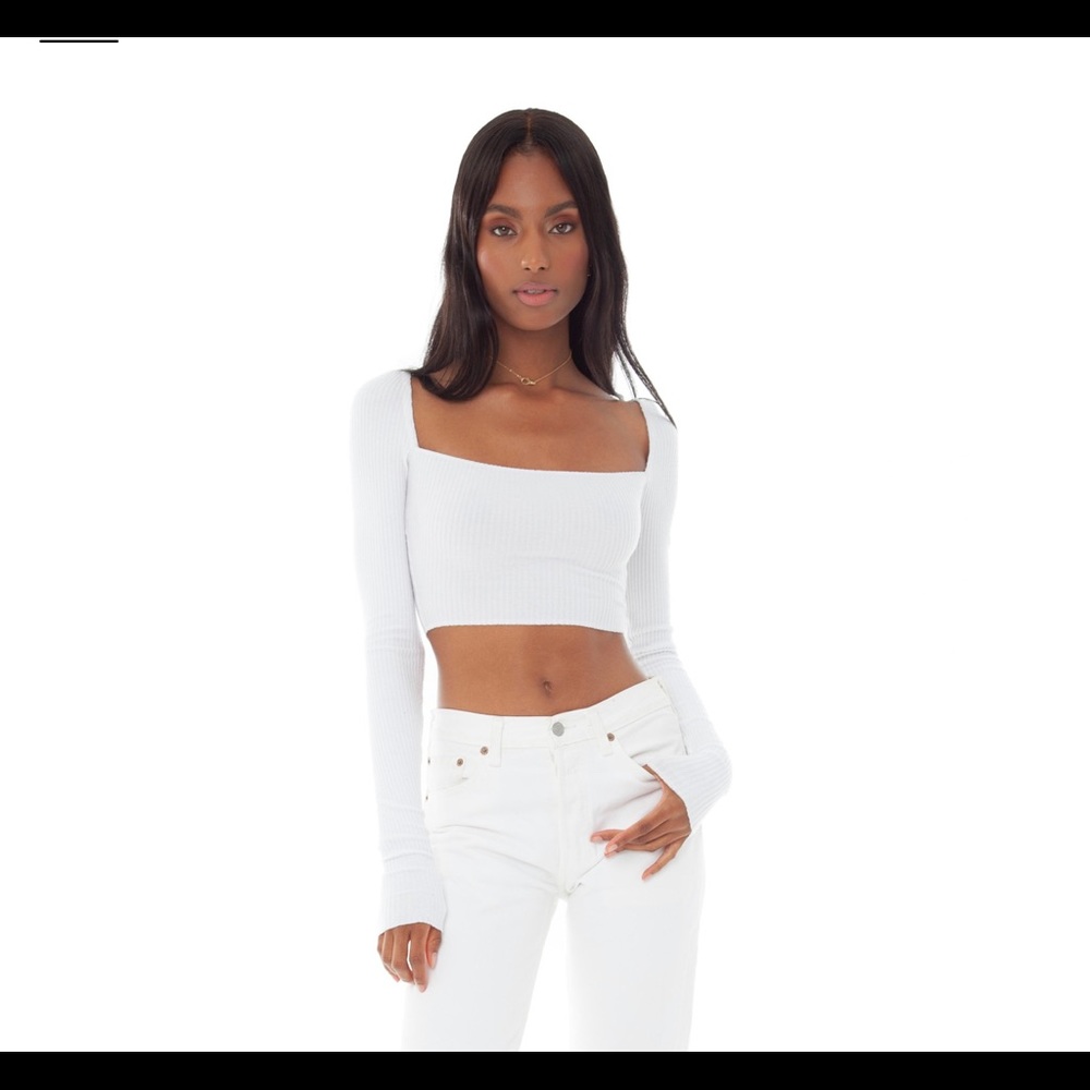 ARE YOU AM I - Anke Crop Top White (M)